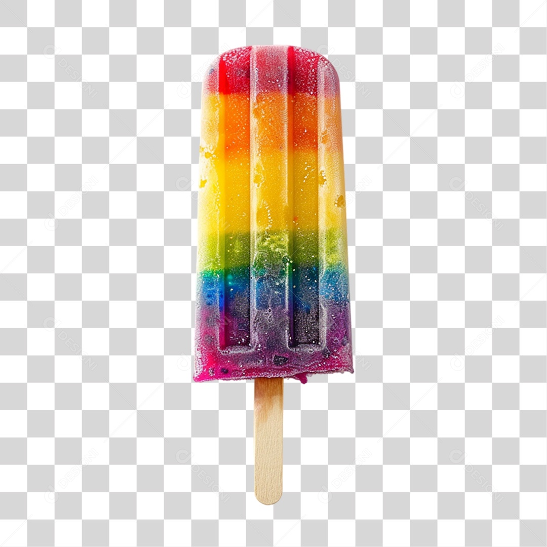 Picolés Sorvetes Cores Sabores PNG Transparente