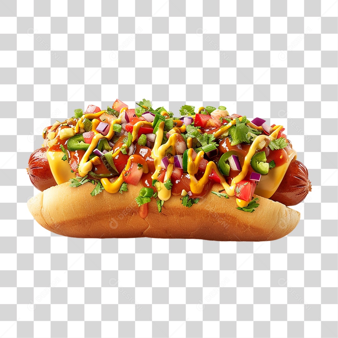 Elemento 3D Comidas Lanches PNG Transparente