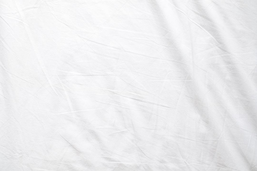 Textura de tecido branco amassado