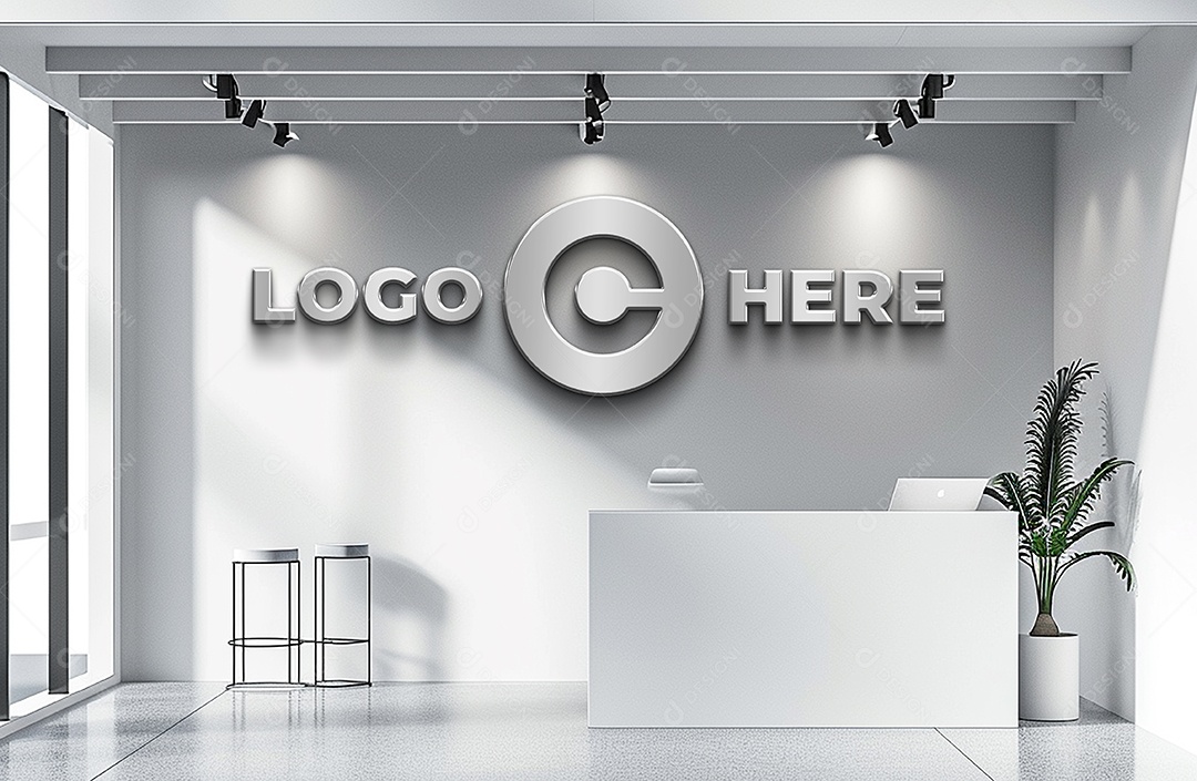 Mockup Logo Empresa PSD Editável