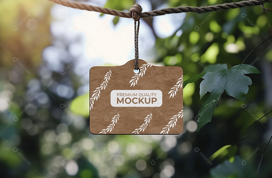 Mockup Etiqueta PSD Editável