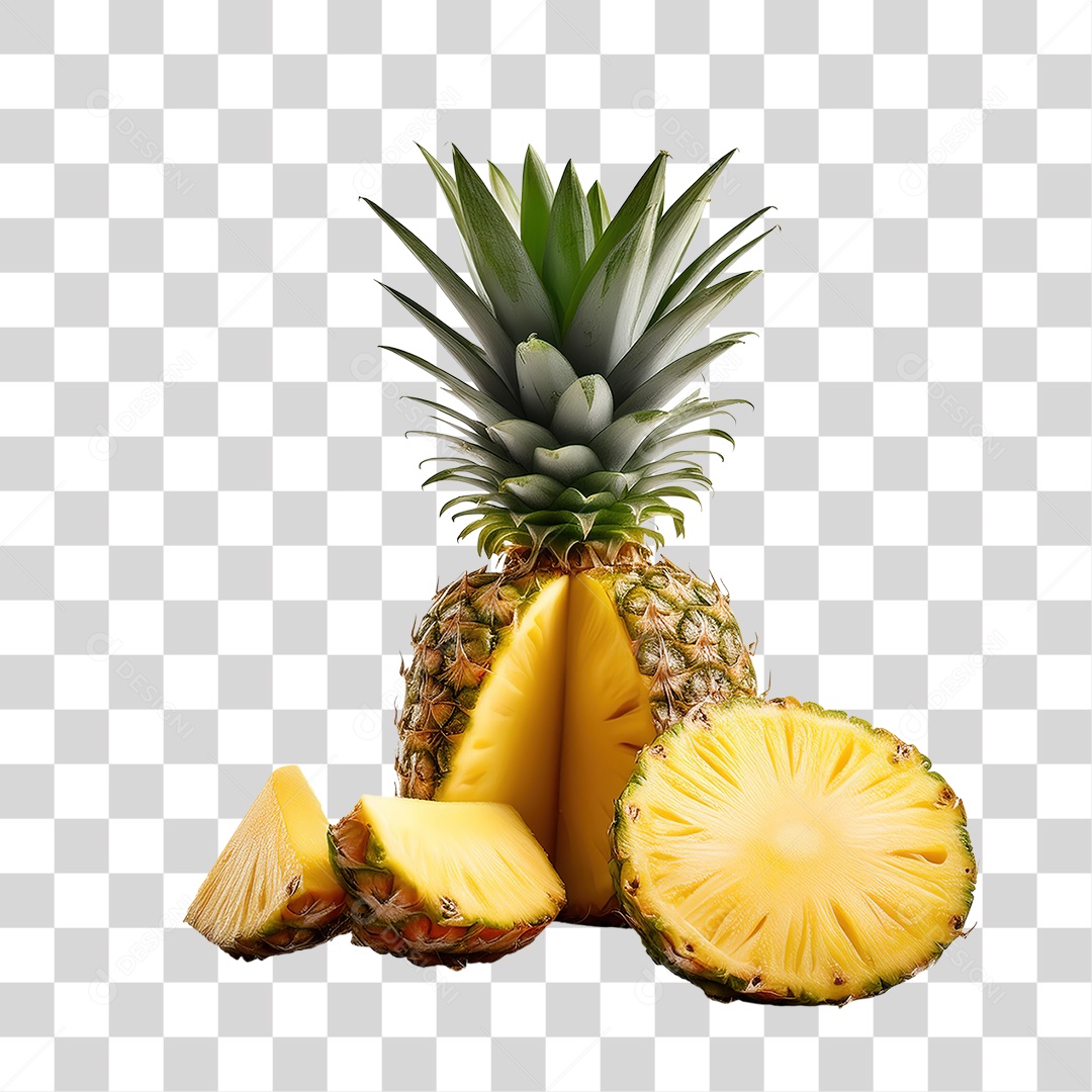 Abacaxi Frutas PNG Transparente