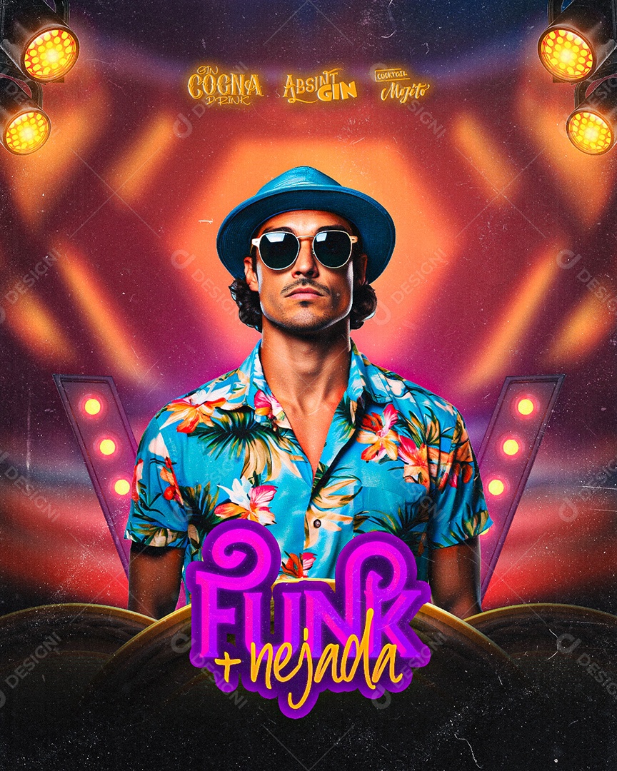 Flyer Funk Nejada Social Media PSD Editável