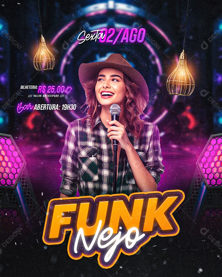 Flyer Funk Nejo Social Media PSD Editável