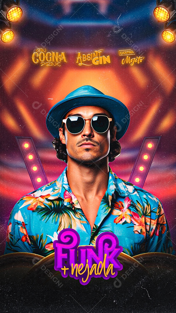 Story Flyer Funk Nejada Social Media PSD Editável
