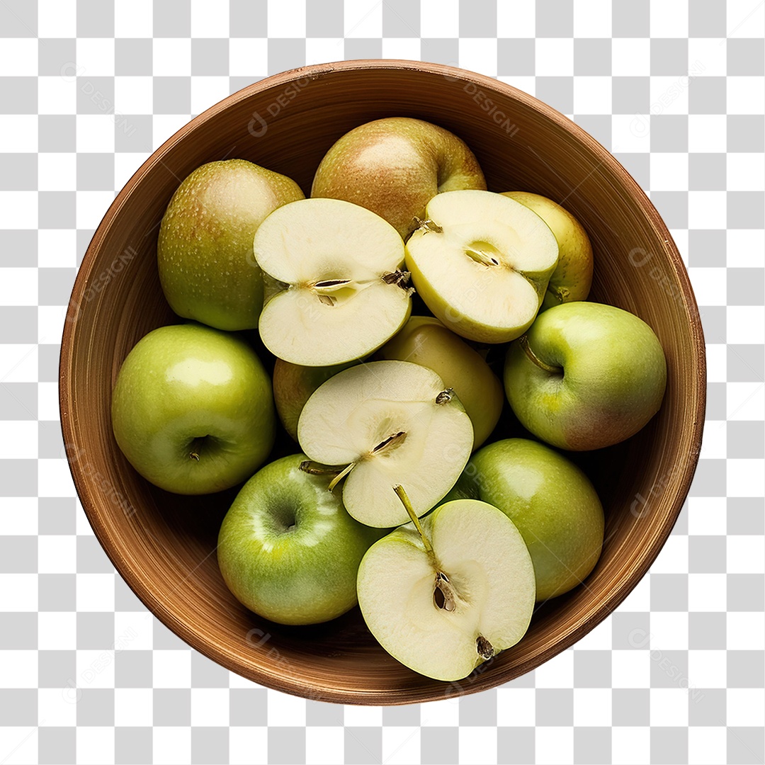 Maçãs Verde Frutas PNG Transparente