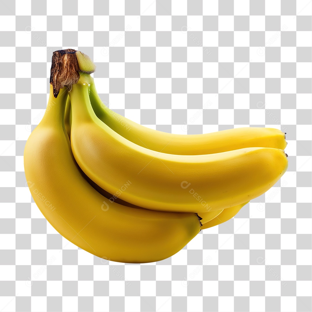 Cacho de Bananas Frutas PNG Transparente