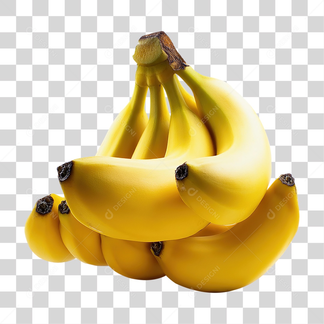 Cacho de Bananas Frutas PNG Transparente