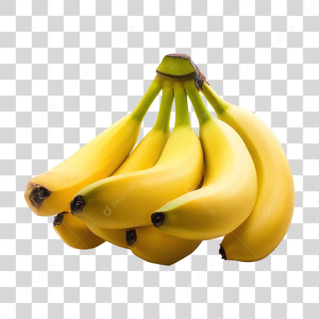 Cacho de Bananas Frutas PNG Transparente