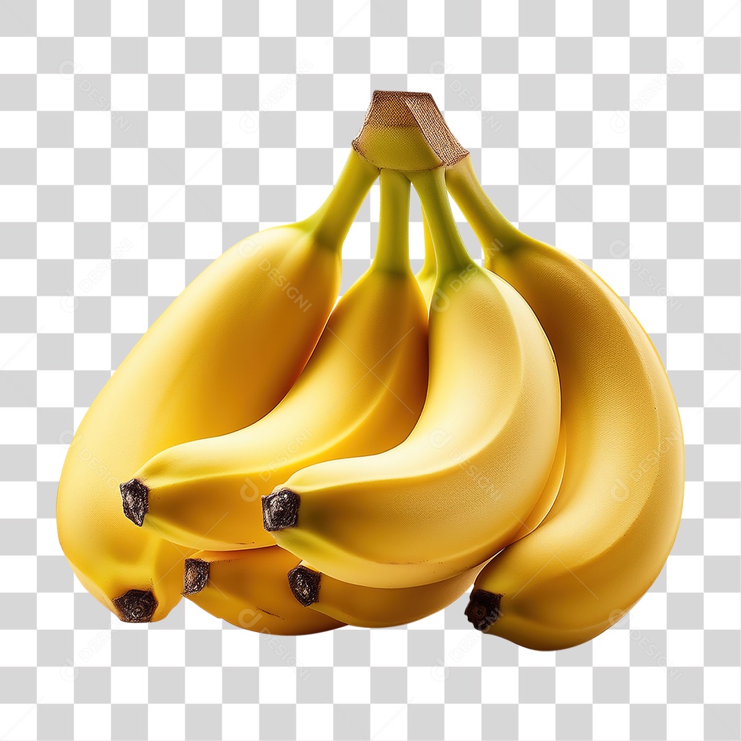 Cacho de Bananas Frutas PNG Transparente