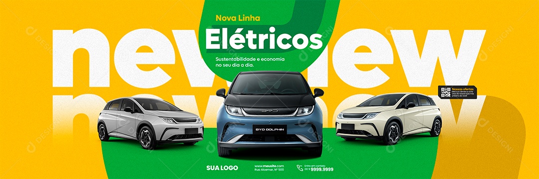 Banner Social Media Concessionária PSD Editável