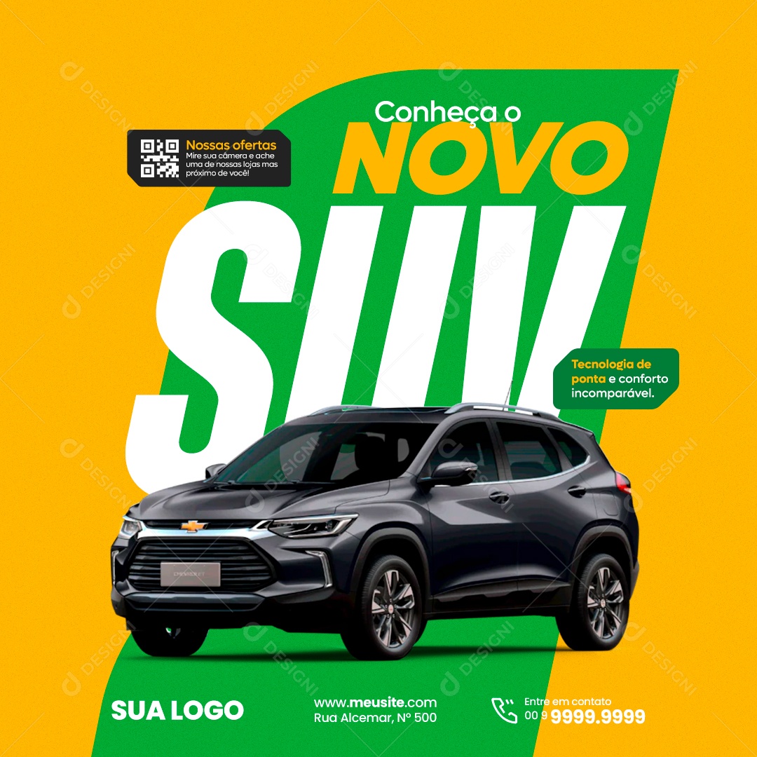 Social Media Concessionária PSD Editável