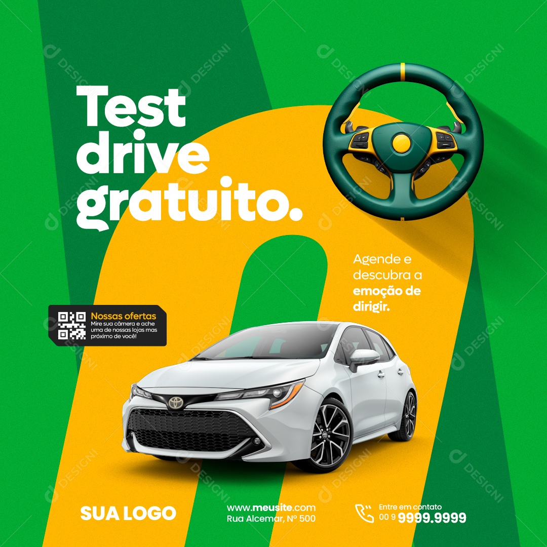 Social Media Concessionária PSD Editável