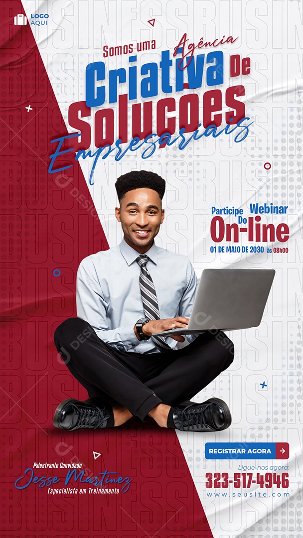 Story Somos uma Agência Criativa de Soluções Online Social Media PSD Editável