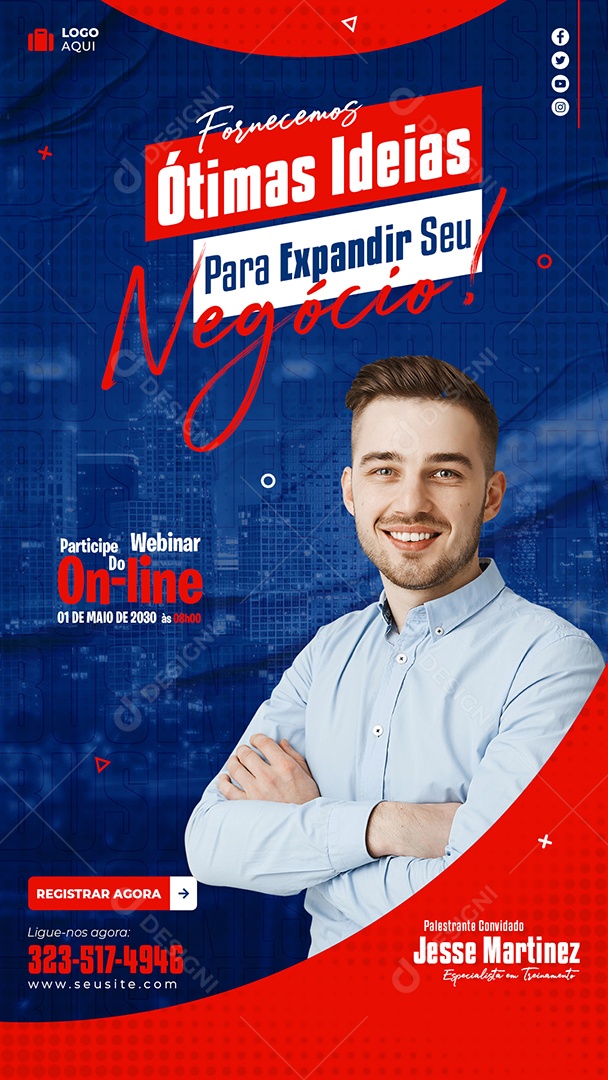 Story Fornecemos Ótimas Ideias Online Social Media PSD Editável