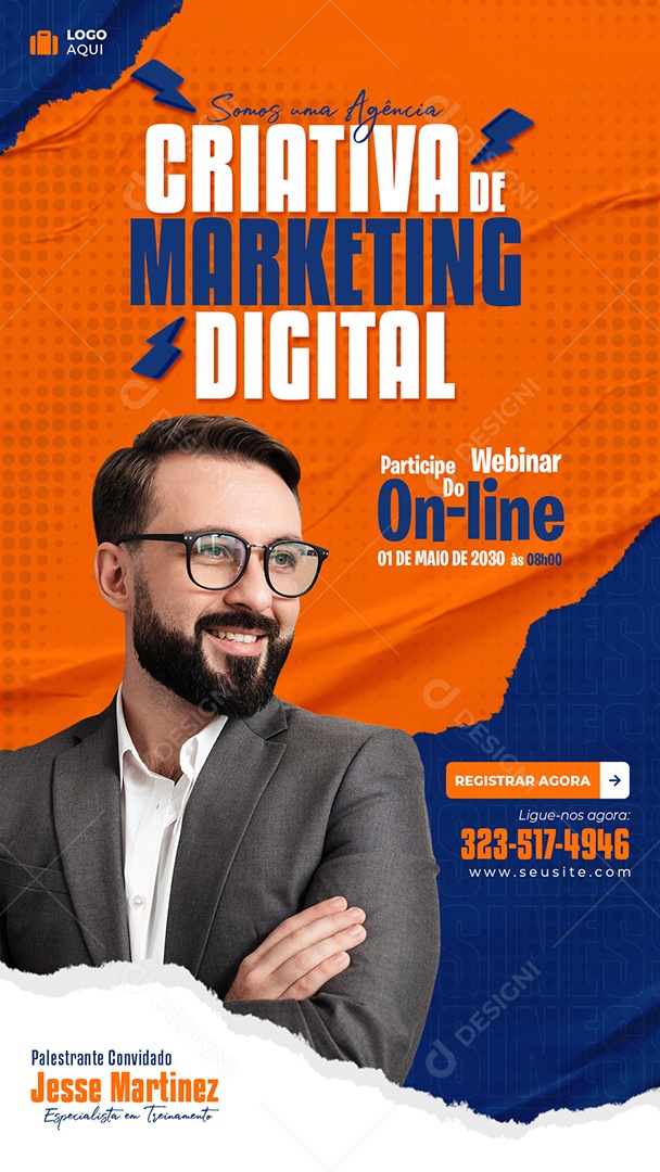 Story Somos uma Agência Criativa de Marketing Digital Social Media PSD Editável