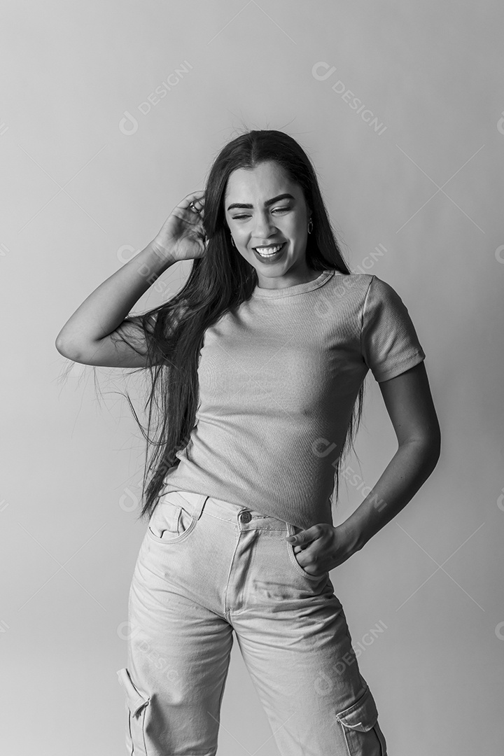 Linda mulher sorrindo