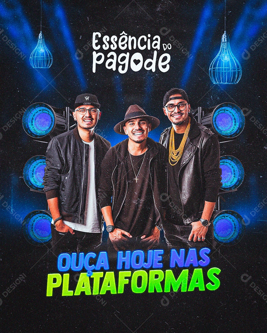 Flyer Ouça Hoje Mesmo Social Media PSD Editável