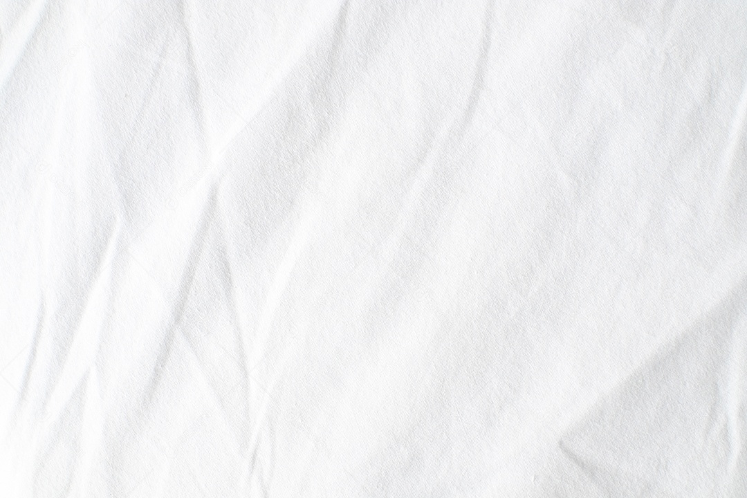 Textura de tecido branco amassado