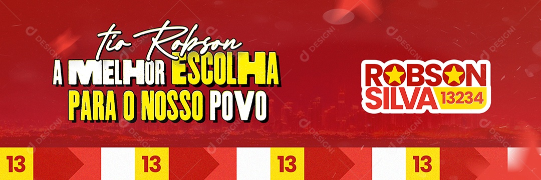 Campanha Eleitoral Política Prefeito Vereador Social Media PSD Editável