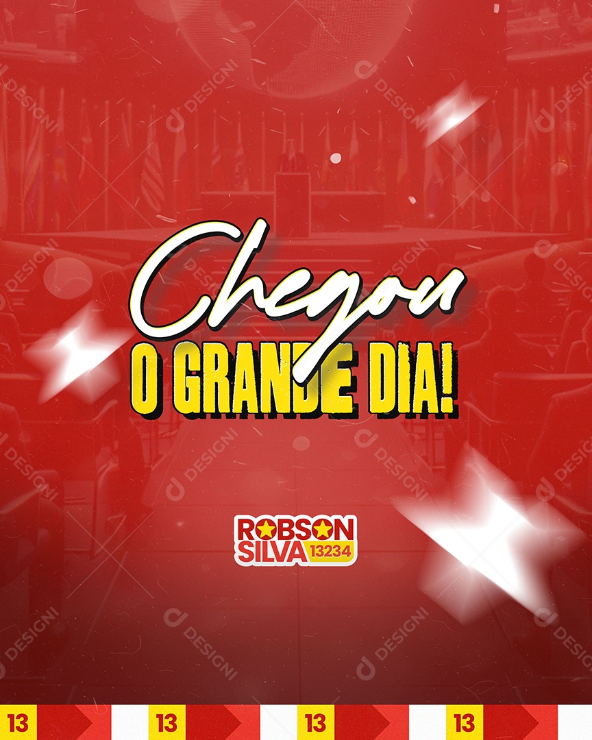 Campanha Eleitoral Política Prefeito Vereador Social Media PSD Editável