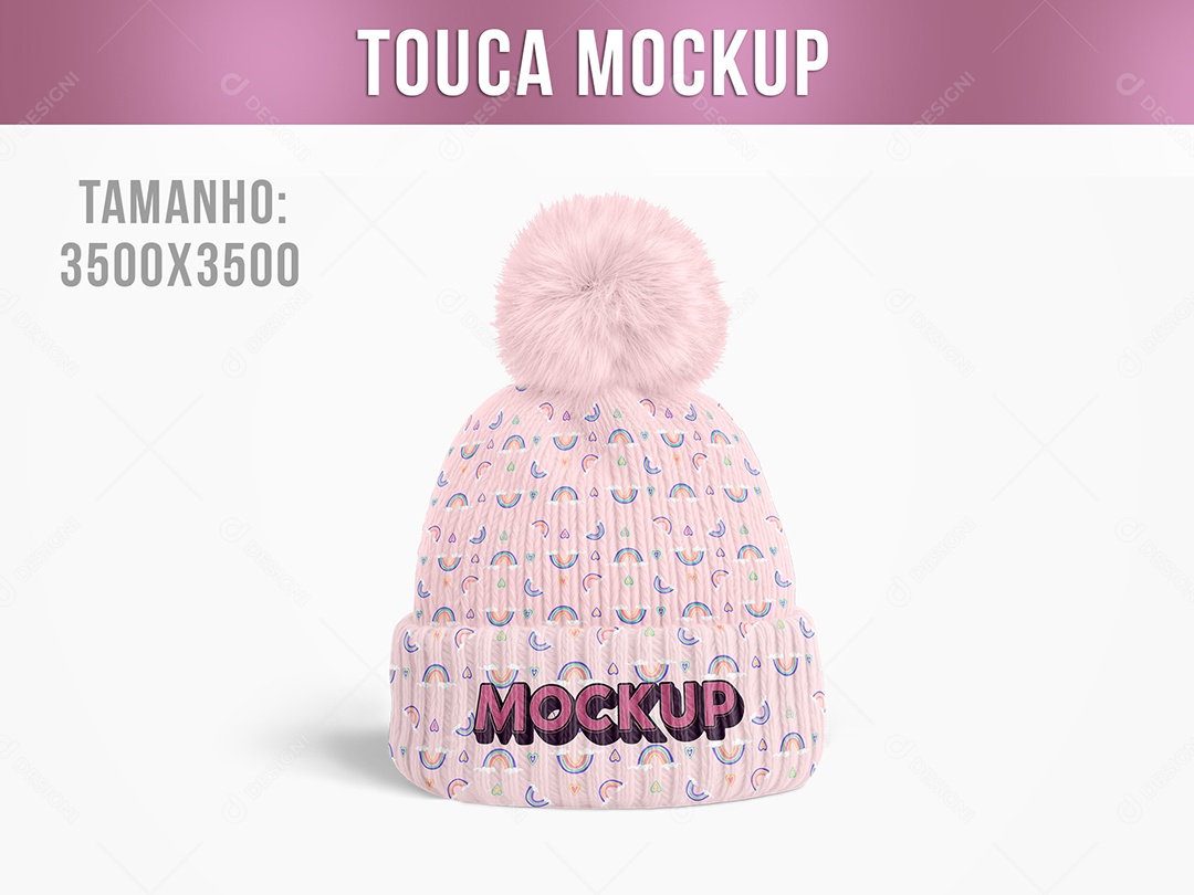 Chapéu de Inverno Mockup PSD Editável