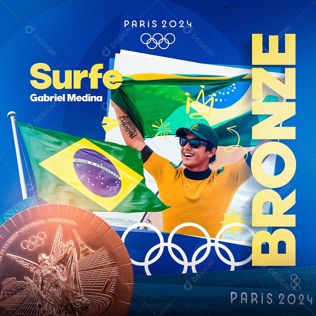 Surfe Bronze Social Media PSD Editável