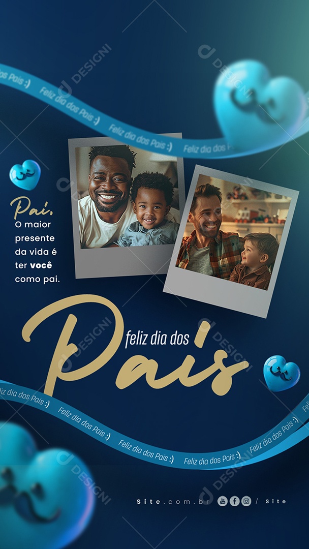 Story Dia Dos Pais 11 de Agosto Social Media PSD Editável