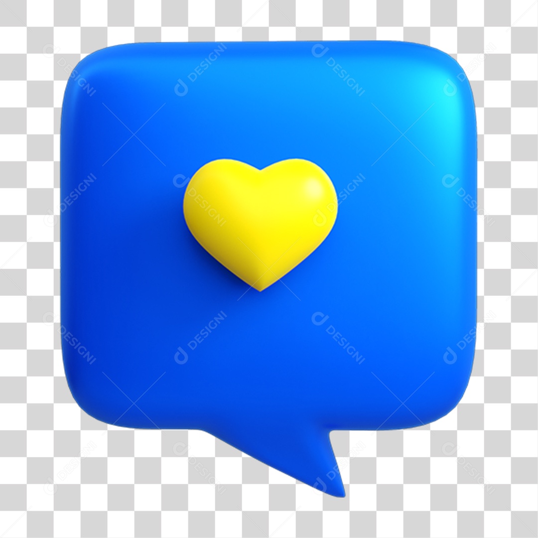 Caixa de Mensagem Coração PNG Transparente
