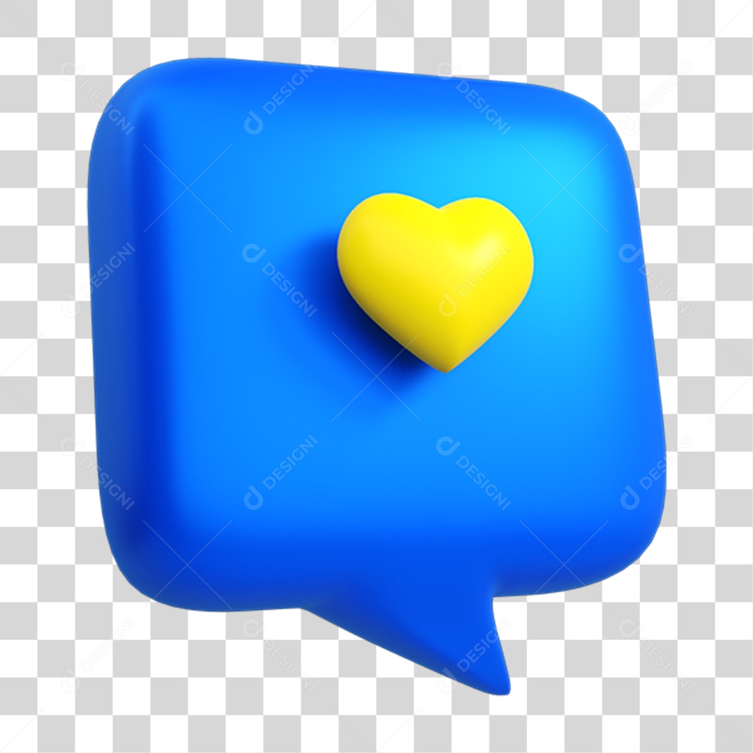 Caixa de Mensagem Coração PNG Transparente