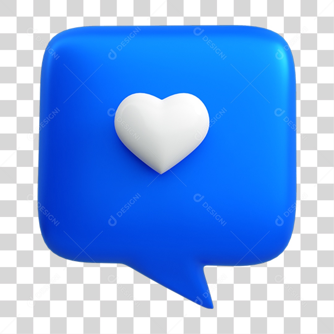 Caixa de Mensagem Coração PNG Transparente