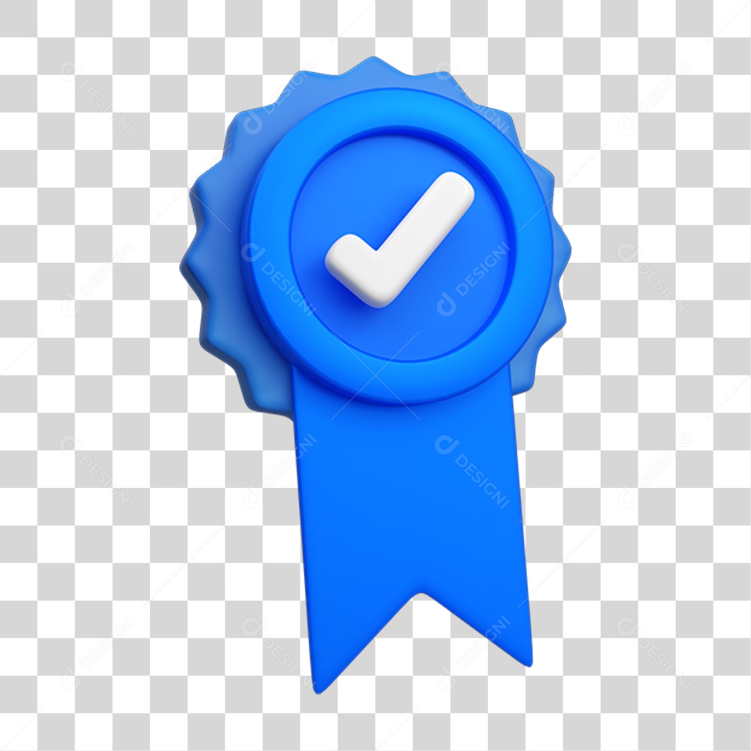 Elemento 3D Selo Etiqueta PNG Transparente