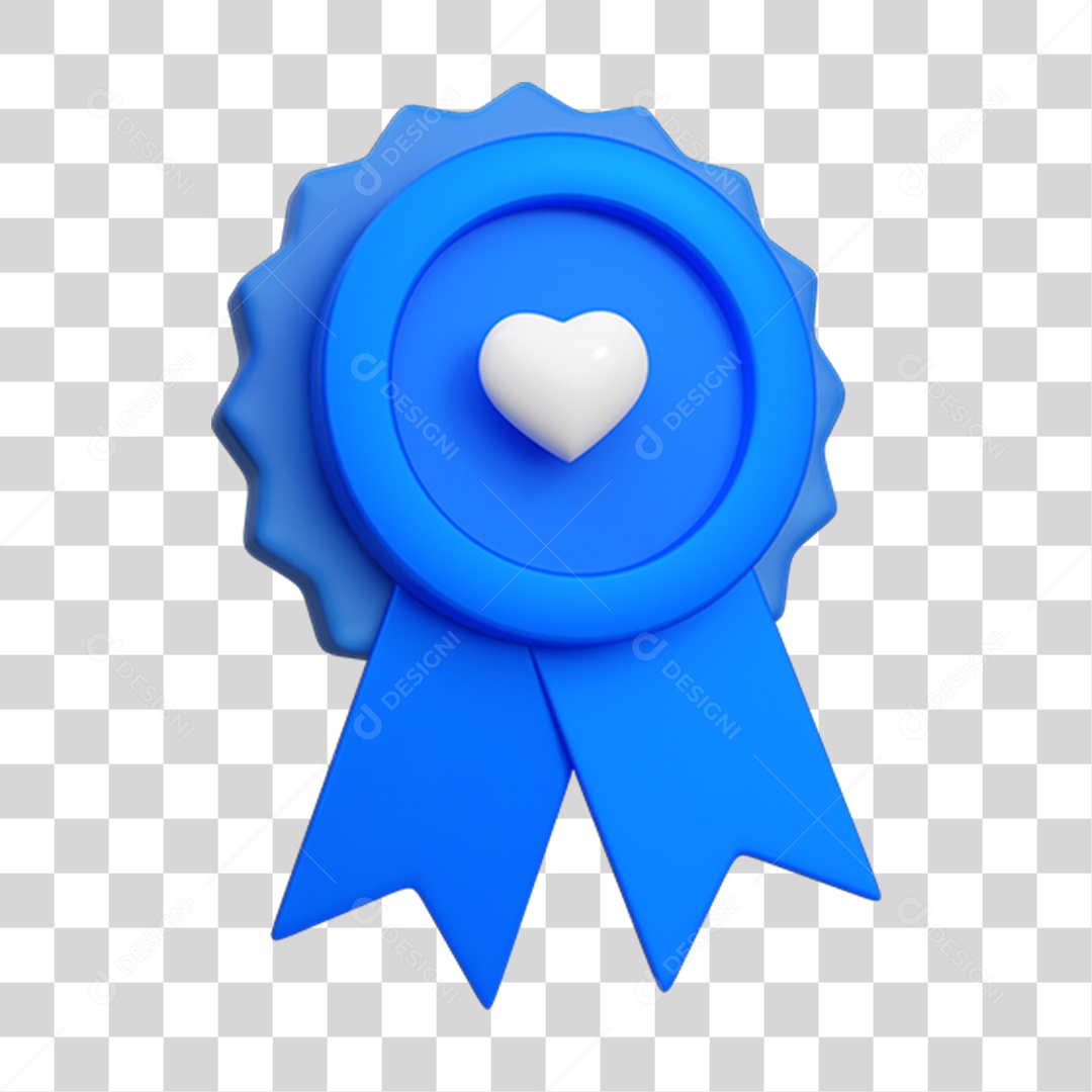 Elemento 3D Selo Etiqueta PNG Transparente