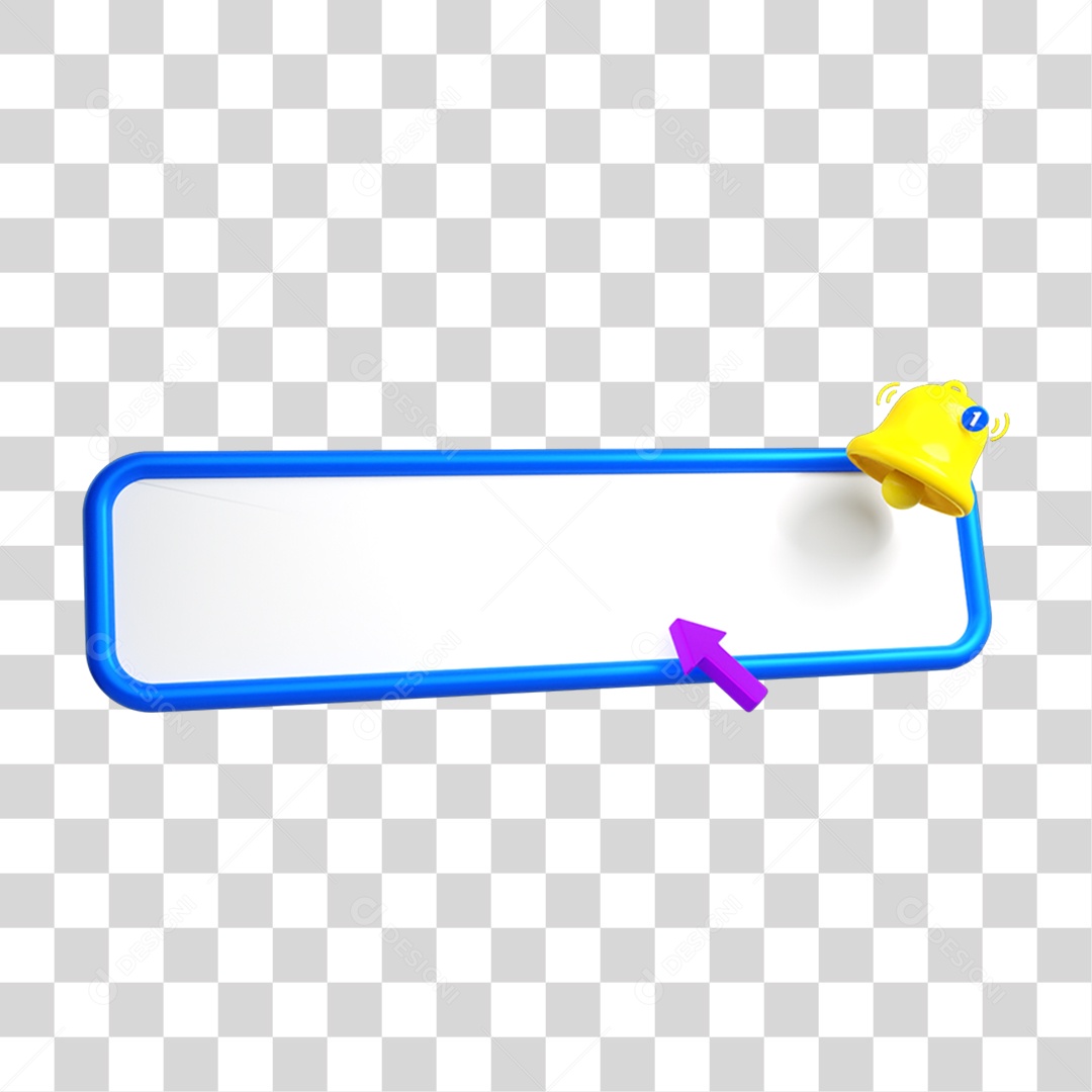 Elemento 3D Caixa De Mensagem PNG Transparente