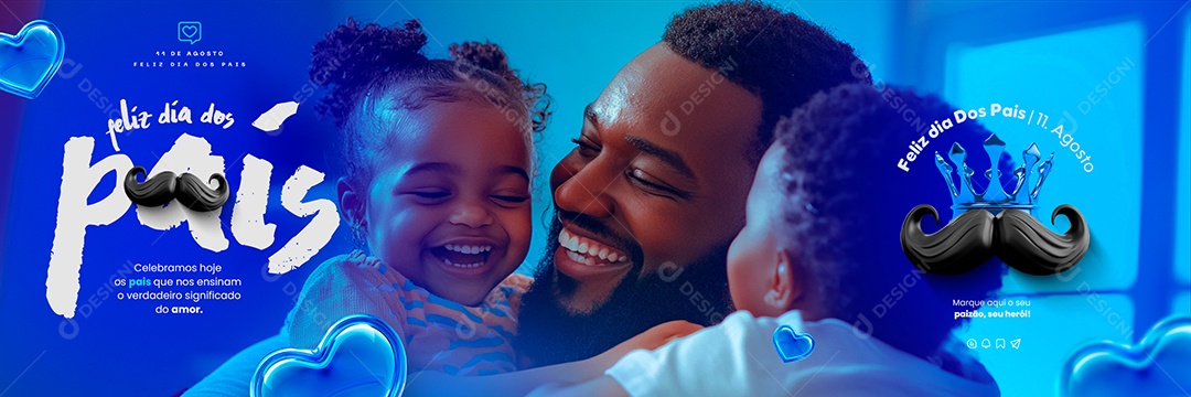 Carrossel Dia Dos Pais 11 de Agosto o Verdadeiro Significado de Amor Social Media PSD Editável