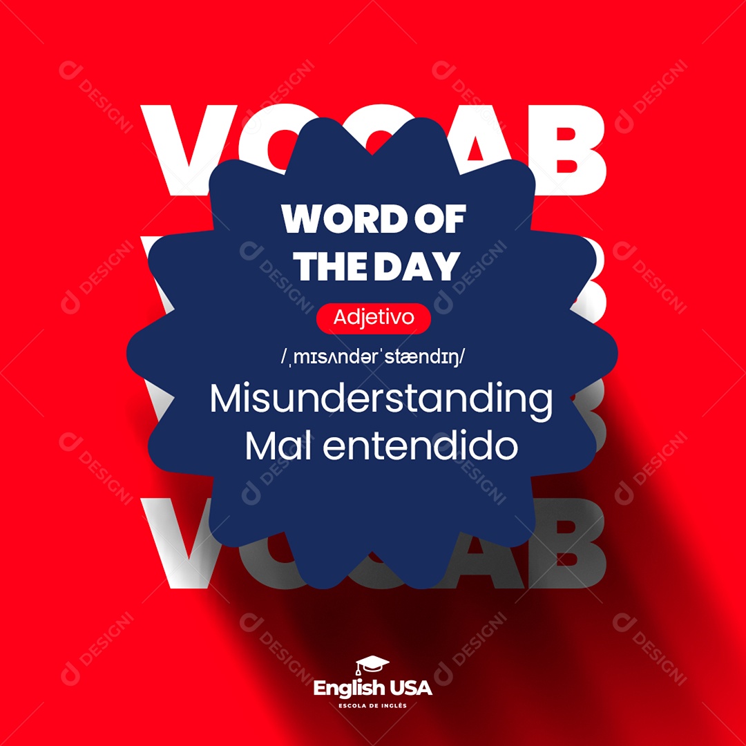 Escola de Inglês Social Media PSD Estável