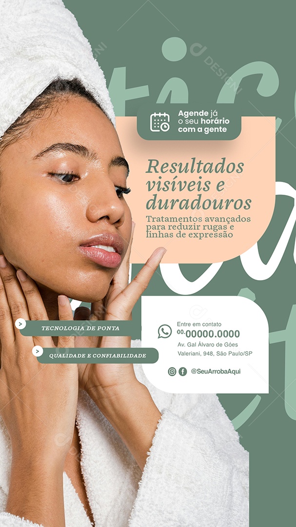 Story Resultados Visíveis e Duradouros Social Media PSD Editável