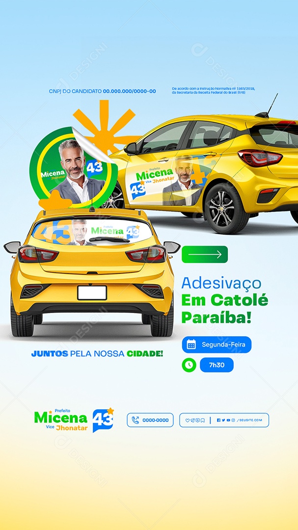 Story Política Adesivaço em Catolé Paraíba Social Media PSD Editável