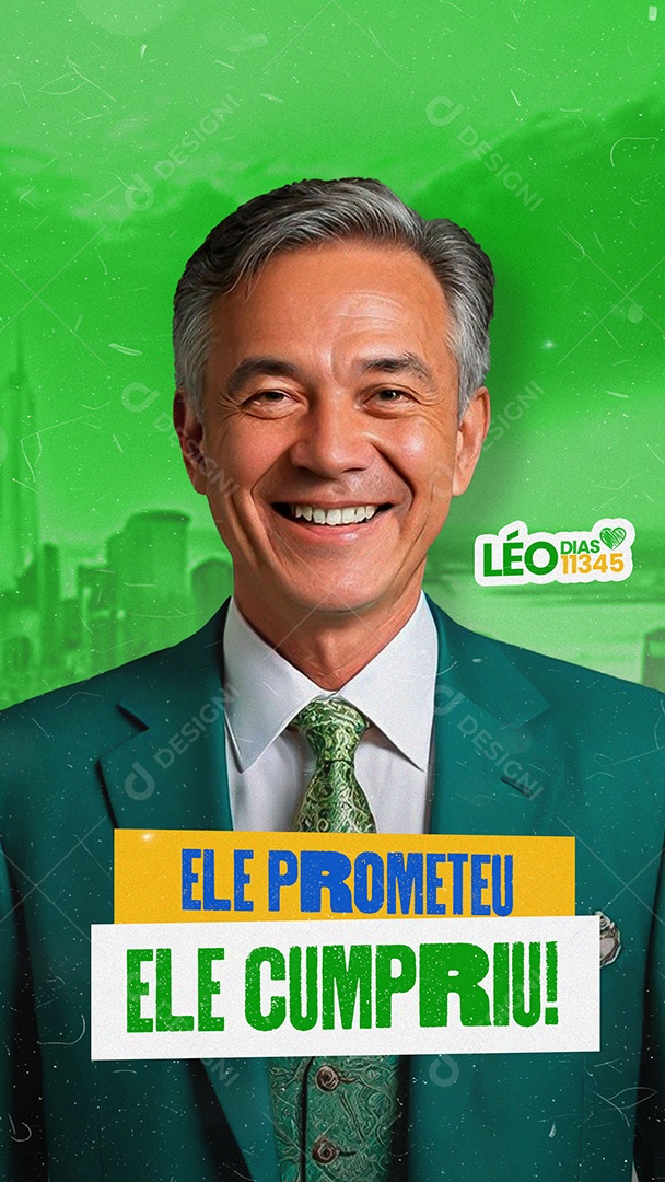 Story Politica Campanha Eleitoral Prefeito Vereador Social Media PSD Editável