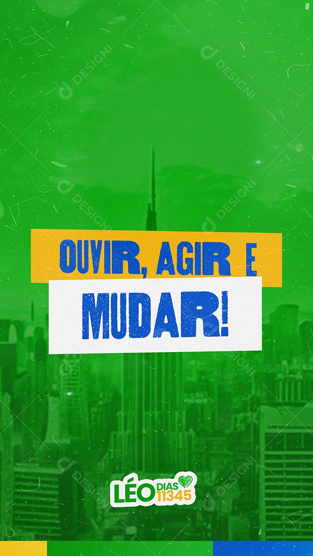 Politica Campanha Eleitoral Prefeito Vereador Social Media PSD Editável