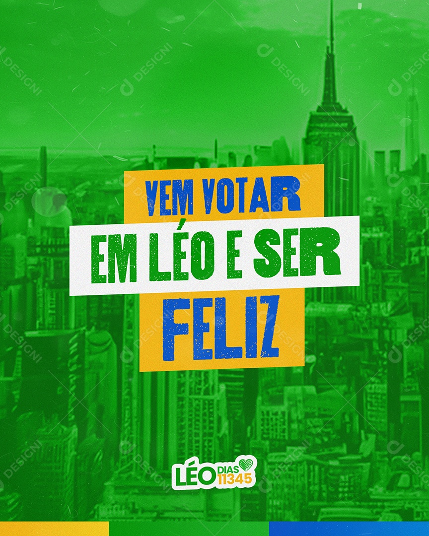 Politica Campanha Eleitoral Prefeito Vereador Social Media PSD Editável