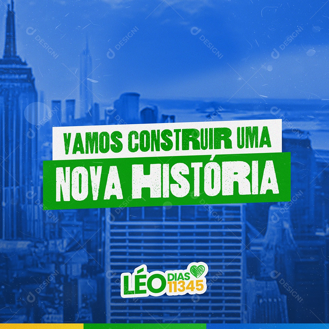 Politica Campanha Eleitoral Prefeito Vereador Social Media PSD Editável