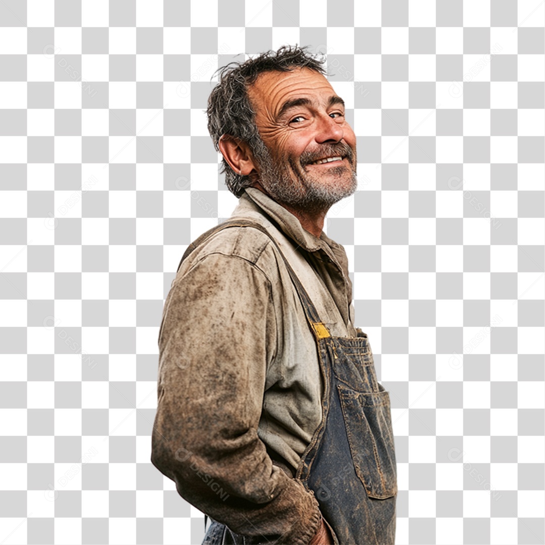 Trabalhador de Feira PNG Transparente