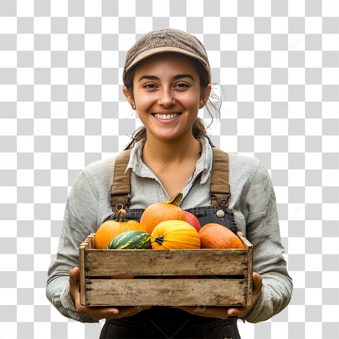 Trabalhador de Feira PNG Transparente