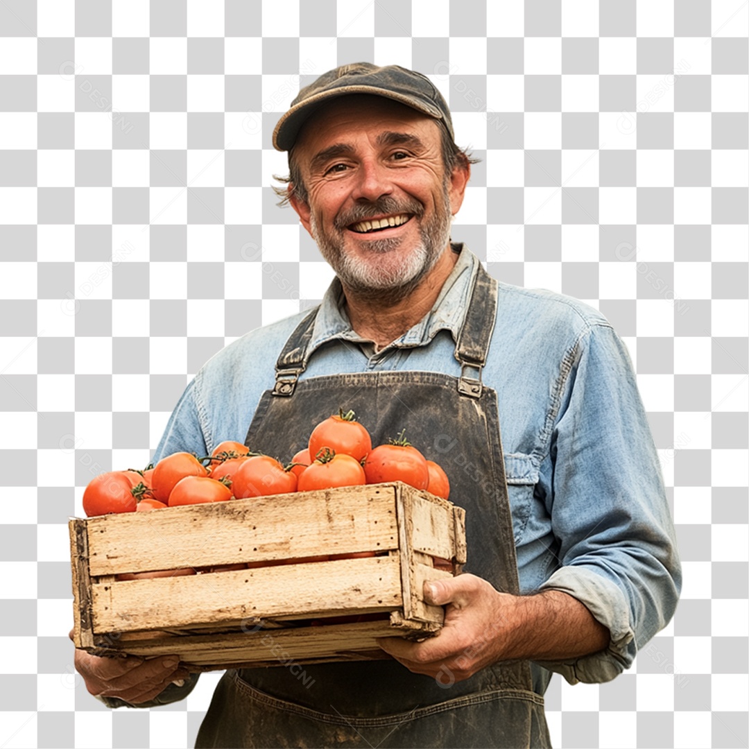 Trabalhador de Feira PNG Transparente