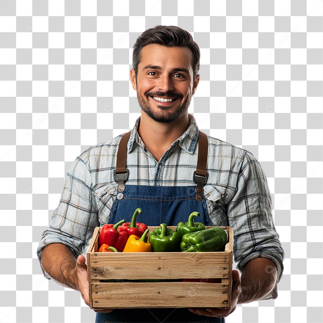 Trabalhador de Feira PNG Transparente