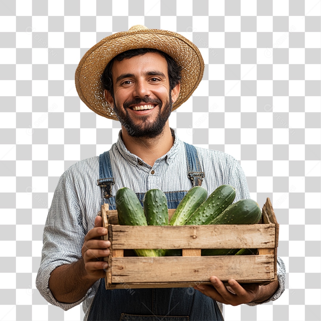 Trabalhador de Feira PNG Transparente