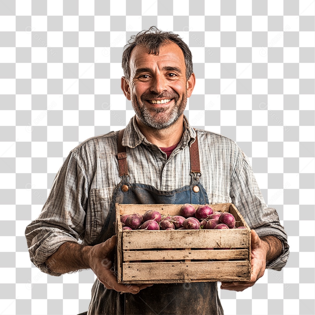 Trabalhador de Feira PNG Transparente