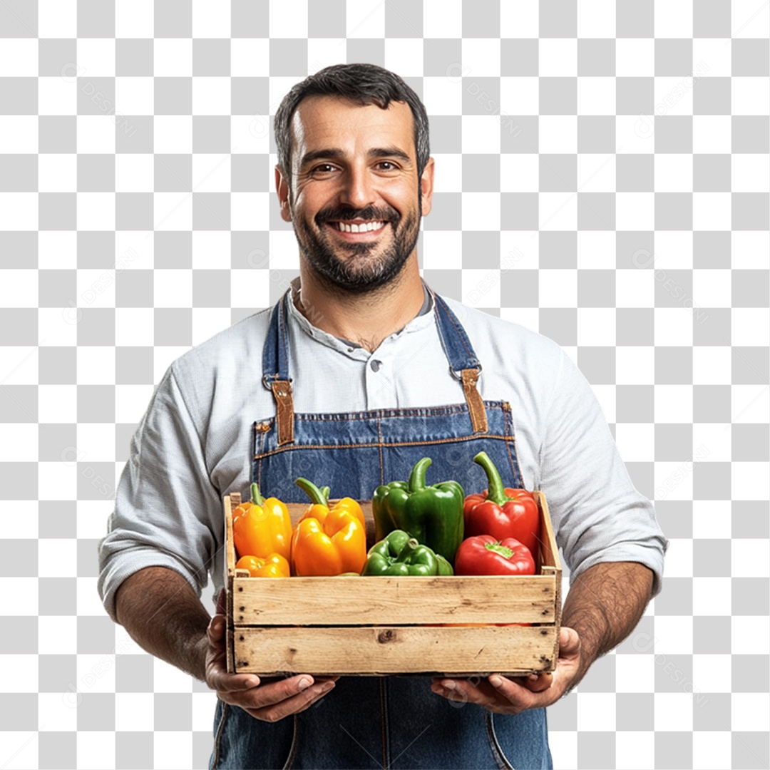 Trabalhador de Feira PNG Transparente