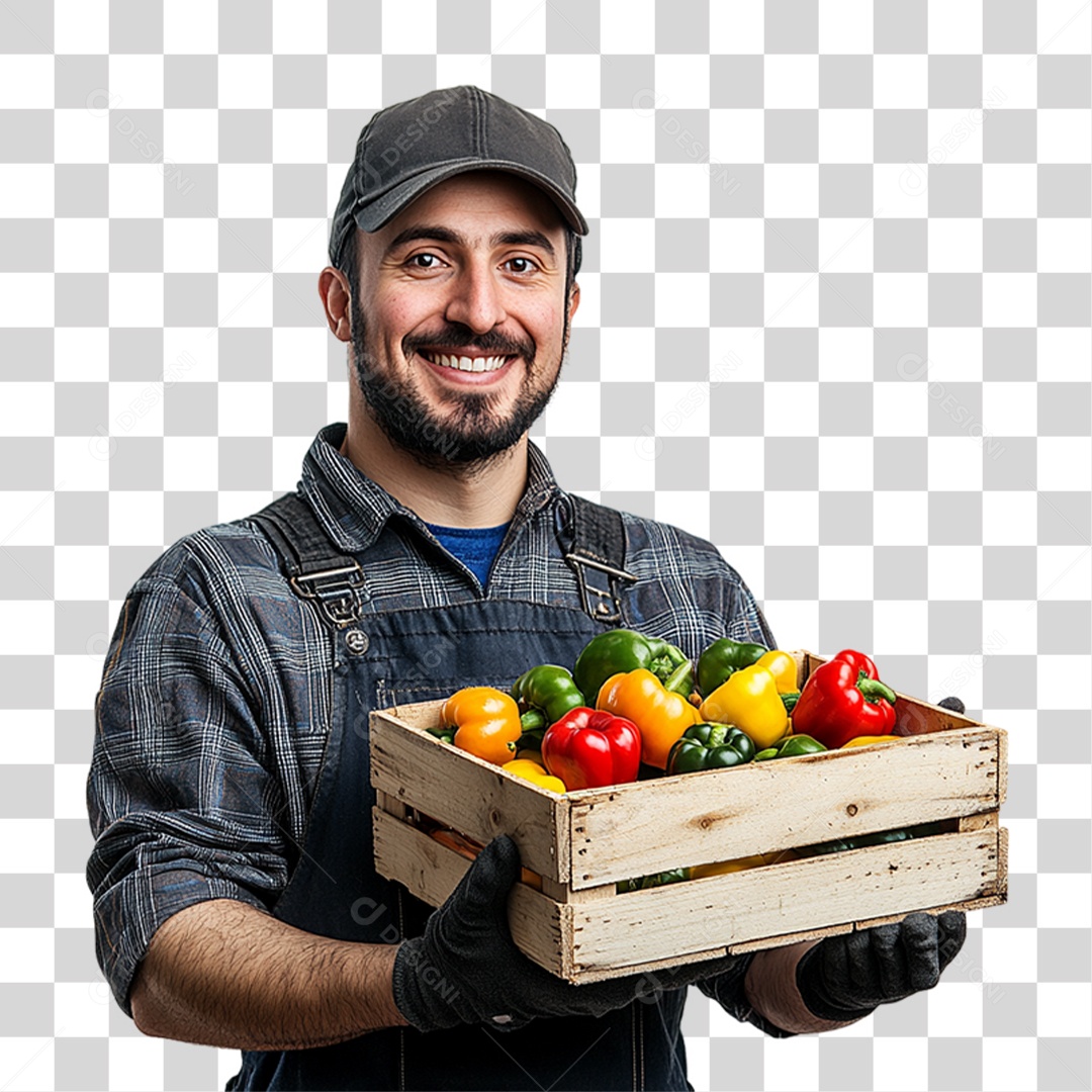 Trabalhador de Feira PNG Transparente